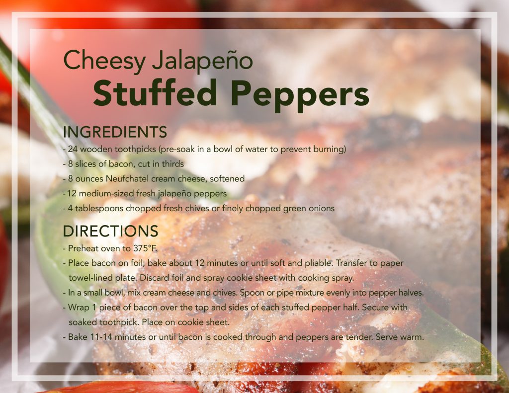 Cheesy jalapeno recipe from Schreiber Foods