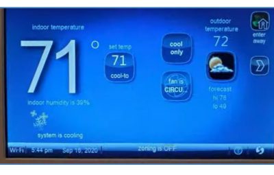 Wi-Fi thermostat