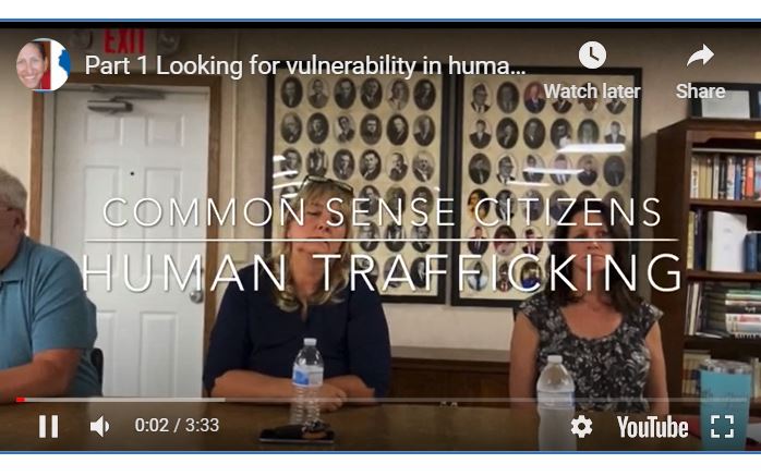 VIDEO | Common Sense Citizens addresses human trafficking