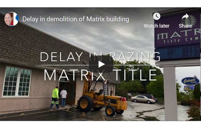 VIDEO | Delay in demolition of Matrix Title building in West Bend