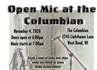 Open mic night at The Columbian is November 4, 2020
