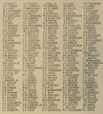 WWII names postcard veterans WWII