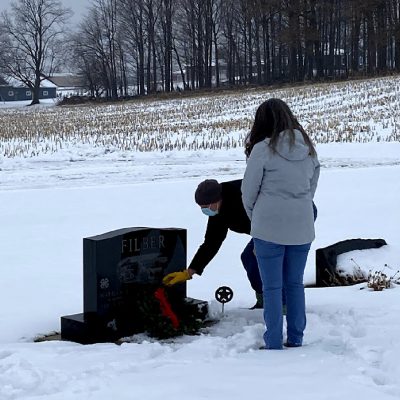 wreaths across