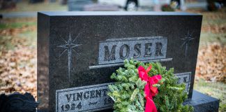 wreaths, Moser grave