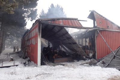 shed fire in Jackson