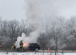 car fire