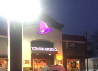Citation issued in vehicle crash Into Taco Bell Taco Bell