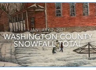 VIDEO | Heavy snowfall blankets Washington County