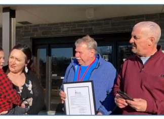 VIDEO | Dist. 4 Alderman Koehler presents proclamation to David Gehrke David Gehrke and Koehler