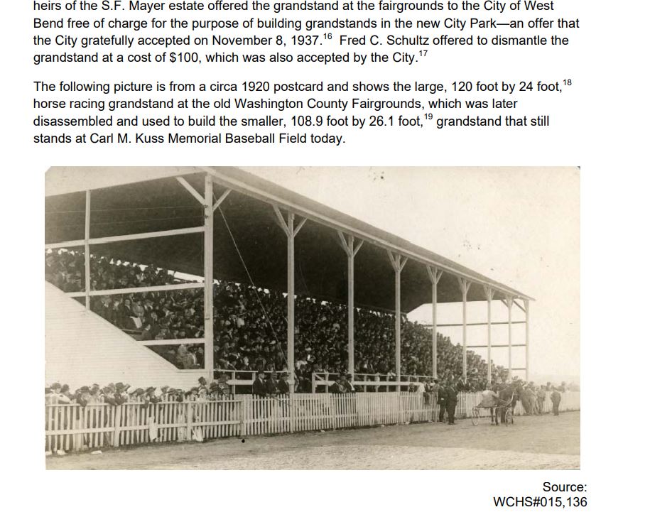 Fairgrounds grandstand