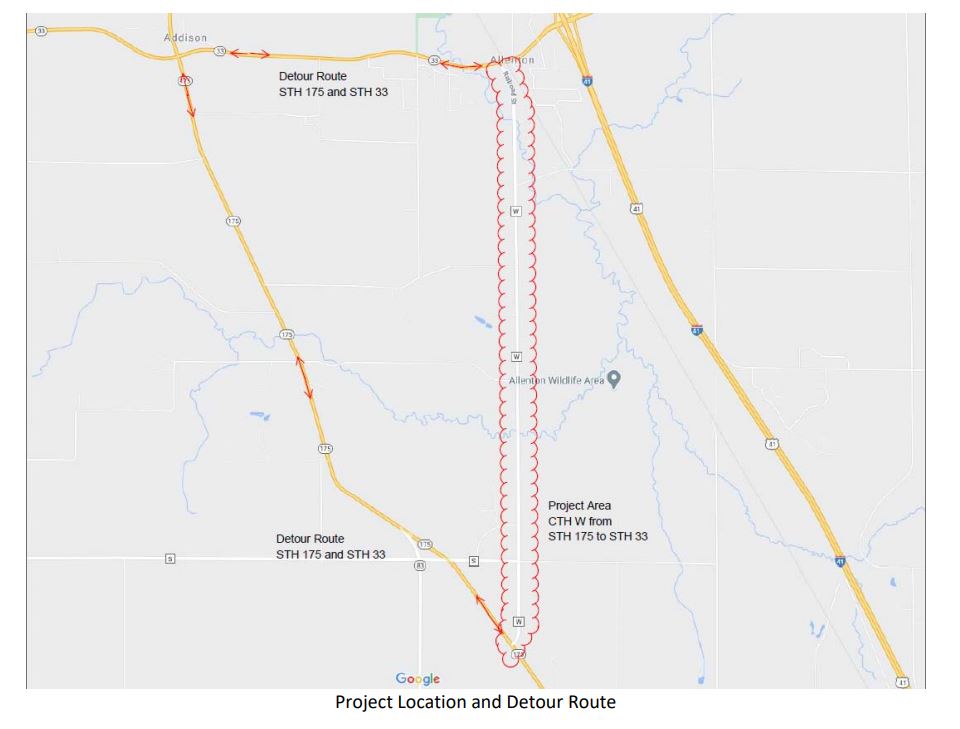 County Highway W, Allenton road project