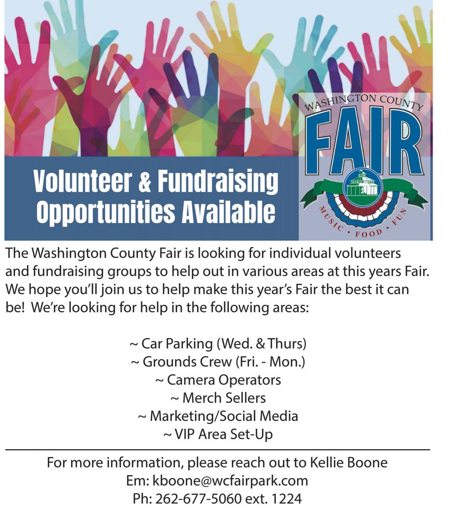 Washington Co Fair volunteers