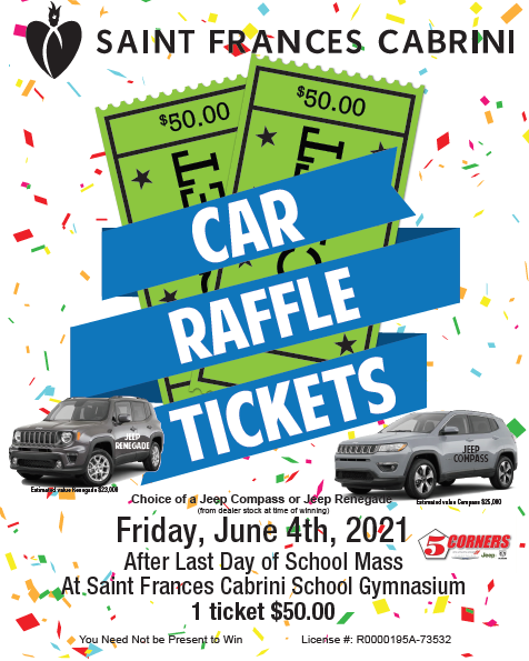 St. Frances Cabrini car raffle