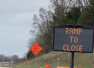 US 45 on/off ramps at Highway 33 to close Wednesday ramp to close, construction