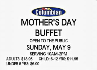 Make your Mother’s Day reservations at The Columbian