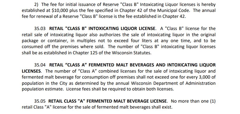 Hartford liquor license