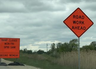 Northbound on ramp to US 45 closed at STH 60 in Jackson May 17 – May 22 ramp closure