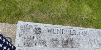 veteran, flag, memorial, wendleborn