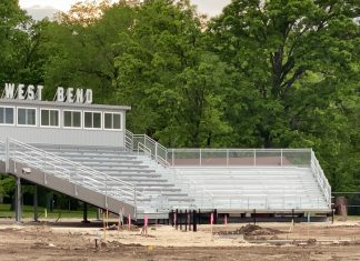 VIDEO | Letters added to grandstand at Carl M. Kuss Memorial Field grandstand