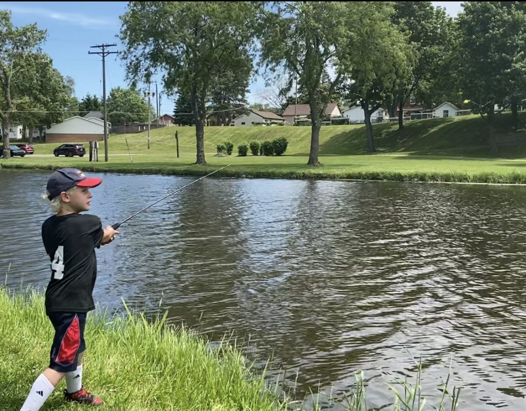 kid fishing