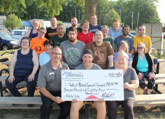 West Bend Special Olympics receives Ribble donation
