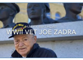 VIDEO | Happy Birthday salute to WWII veteran Joe Zadra Joe Zadra