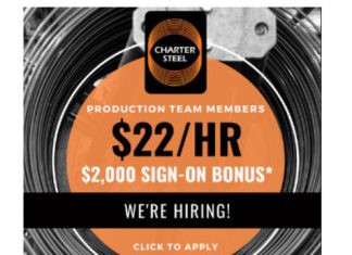 Jobs, jobs, jobs at Charter Steel charter steel