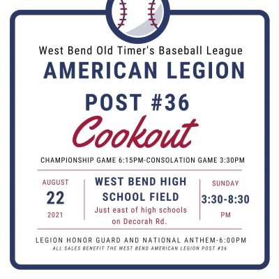 American Legion Post, cookout