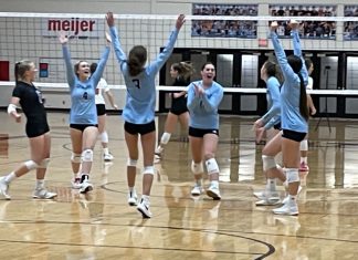 West Bend West varsity volleyball downs Blue Dukes | By Megan Spaeth