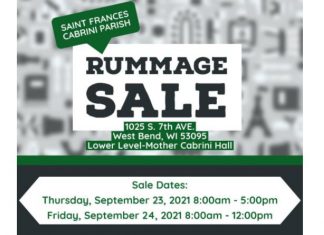 St. Frances Cabrini rummage sale is September 23 and 24