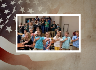 VIDEO | St. Frances Cabrini School students recite Pledge of Allegiance