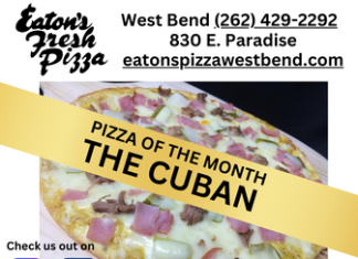 The Cuban is Eaton’s September’s Pizza of the Month