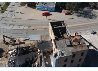 VIDEO | Brewery demolition in West Bend, WI Brewery