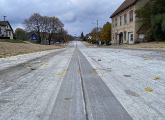 Striping still needed on 7th Avenue in West Bend, WI Seventh Avenue