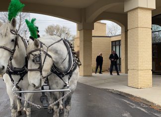VIDEO | Elegant funeral for Lawrence Arthur Koehler Jr., 91, of Hartford, WI horse