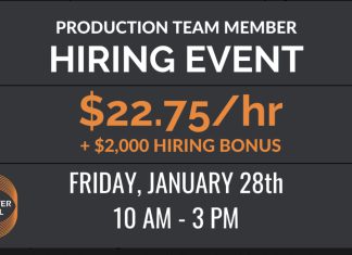 Hiring event Friday, January 28 at Charter Steel