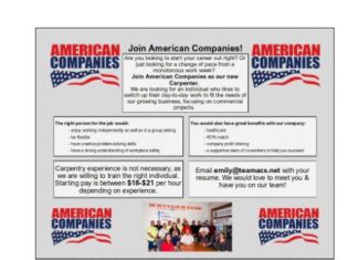 Jobs, jobs, jobs at American Construction Services | By Christa Weindorf