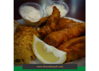 Friday is Fish Fry night at Bilda’s Friess Lake Pub
