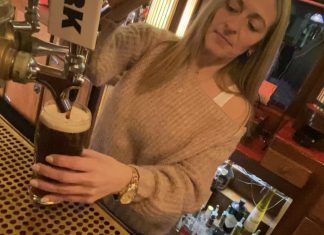 VIDEO | How to pour the perfect Guinness Shamrock in Washington County, WI Dawn, bartender, Irish