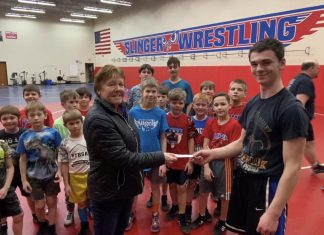 VIDEO | Slinger Red Rhinos Wrestling Club supports local Food Pantry | By Michael and Samuel Gehring Slinger Red Rhinos