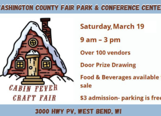 Saturday, March 19, Cabin Fever Craft Fair at Washington County Fair Park