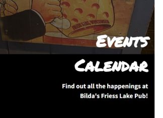 March 2022 events at Bilda’s Friess Lake Pub Bilda's