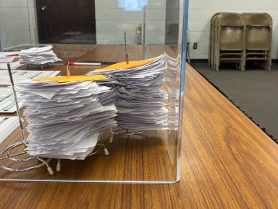 election ballots, town, polls