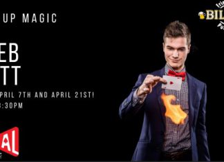 Close Up Magic with Caleb Hyatt Thursday, April 7, at Bilda’s