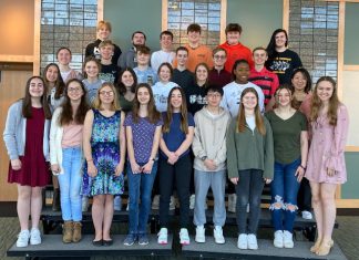 30 Kettle Moraine Lutheran Chargers participate in State Spanish Pronunciation Contest