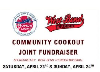 Cookout April 23 -24 benefitting Honor Flight and West Bend Thunder Baseball | By Edith Kolberg West Bend Thunder