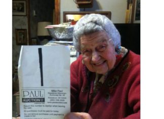 On a History Note | Retiring bid card No. 1 at Mike Paul’s Auction Co.