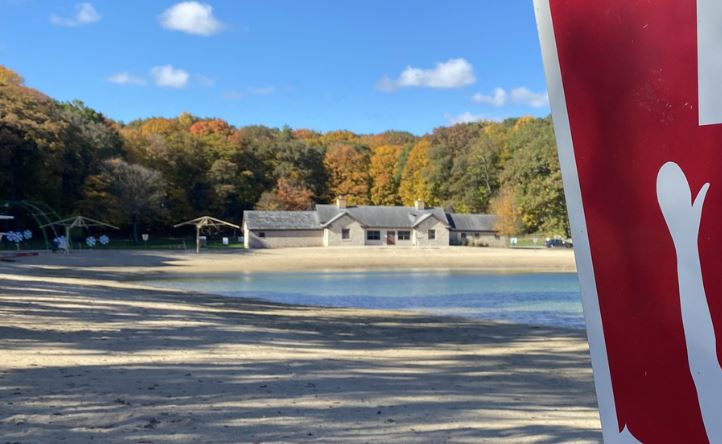 Regner Park pond, swimming