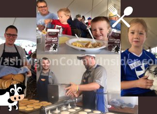 Rain shifts parking for 34th annual Washington County Breakfast on the Farm Breakfast on the Farm