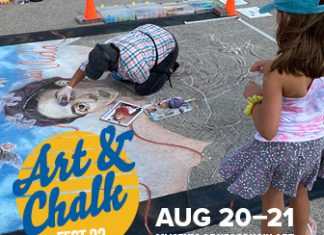 5th annual live Art & Chalk Fest on 8/20 at MOWA in West Bend, WI | By Jennifer Turner